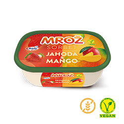 Mrož sorbet jahoda mango