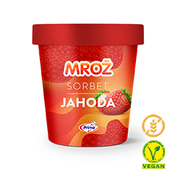 Mrož sorbet jahoda